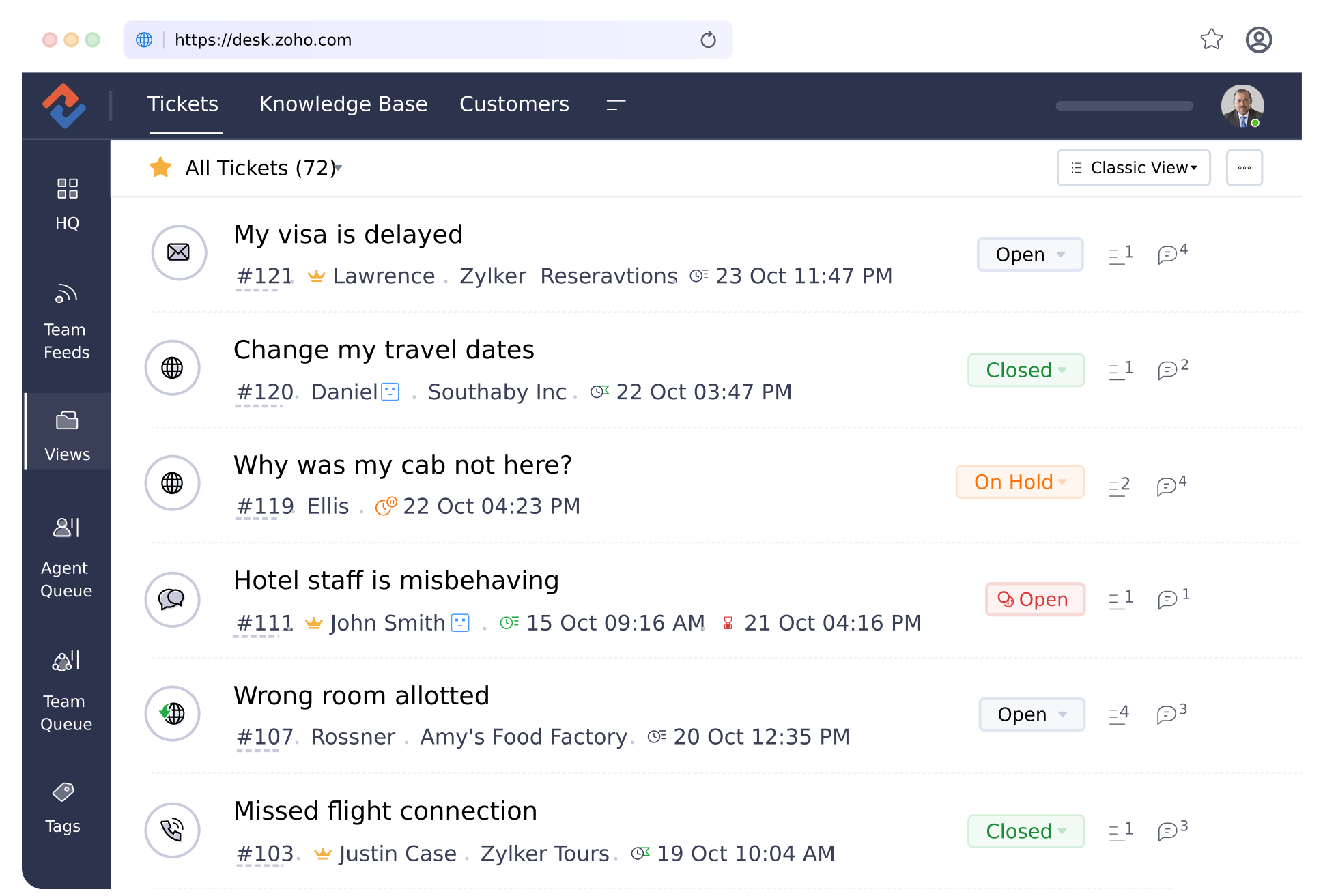 Zoho Desk - all customer support channels in one place